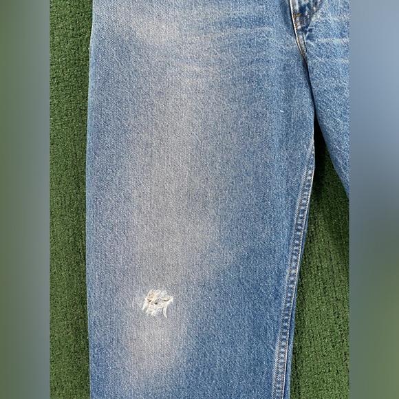 Vintage 80’s Levi's Relaxed Fit Brown Tab Denim Distressed Jeans Men’s 39x29 - Picture 11 of 11